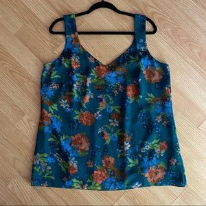CAbi Floral Still Life Cali Sleeveless Tank Blouse